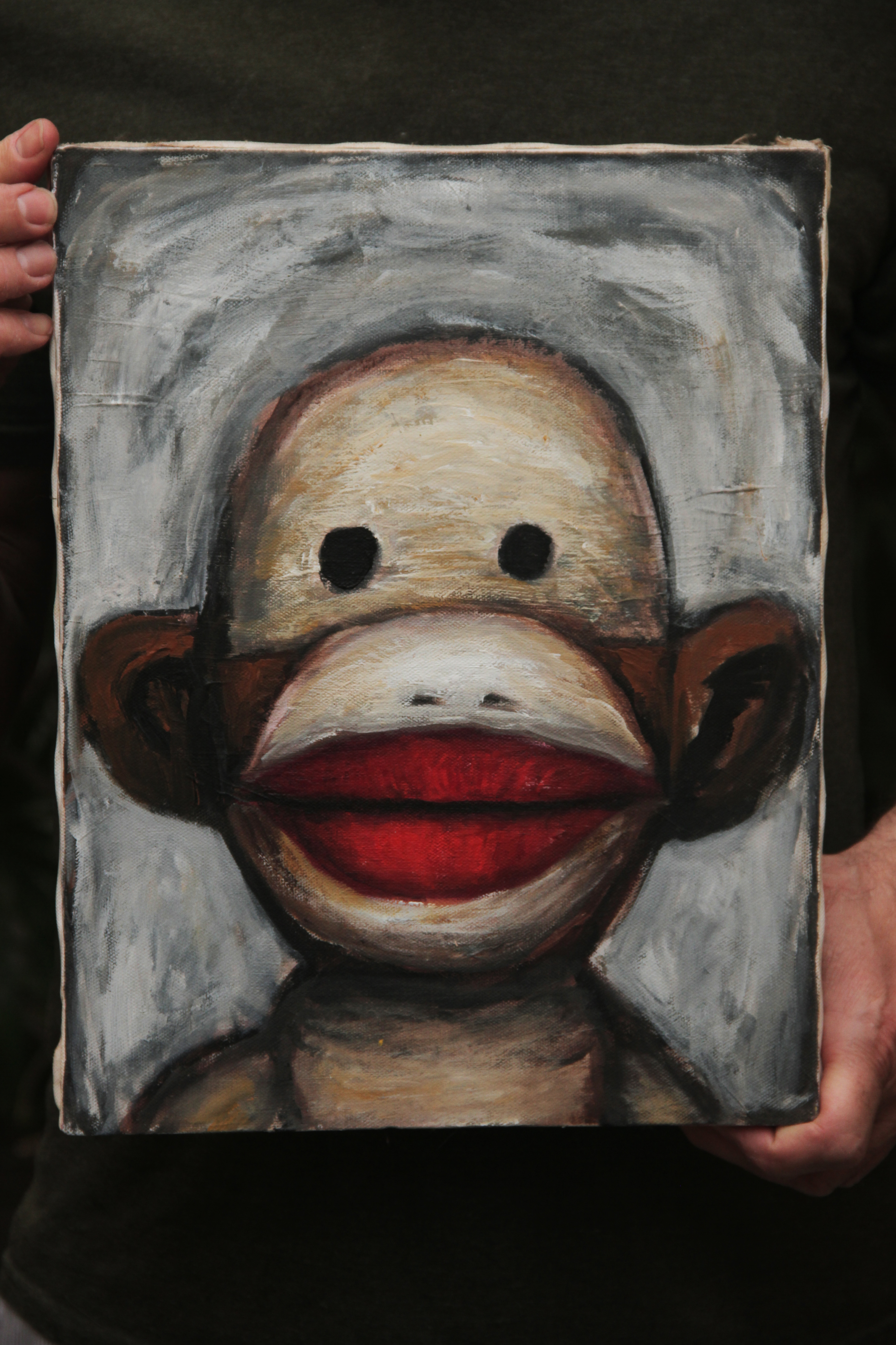 Sock Mug, acrylic on canvas  (11 x 14)